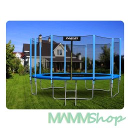 Trampolina ogrodowa 15ft/465cm z siatką zewnętrzną i drabinką