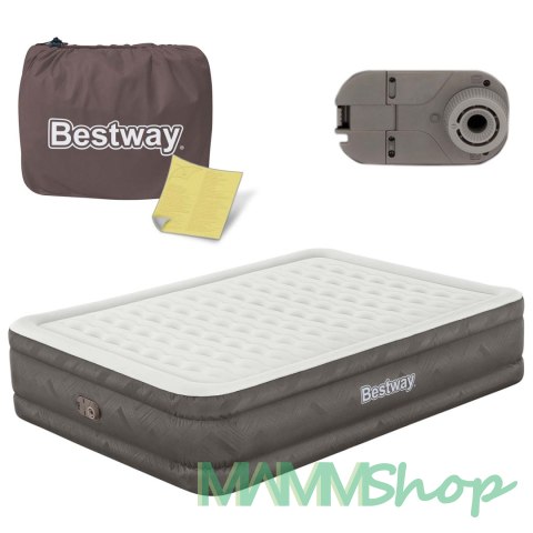 Materac dmuchany wbudowaną pompką 203 x 152 x 46 cm Bestway 69050