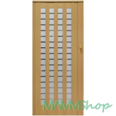 Drzwi harmonijkowe 015 B01 JASNY DĄB MAT - 86 cm