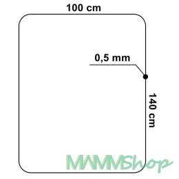 Mata ochronna pod fotel 140x100 cm 0,5 mm