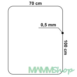 Mata ochronna pod fotel 70x100cm 0,5 mm