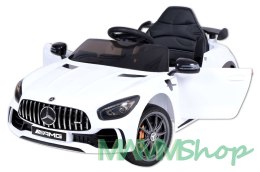 Samochód elektryczny dla dzieci MERCEDES AMG GTR biały