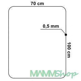 Mata ochronna pod fotel 100x70 cm 0,5 mm czarna