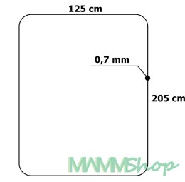 Mata ochronna pod fotel pc 125x205 cm 0,7 mm