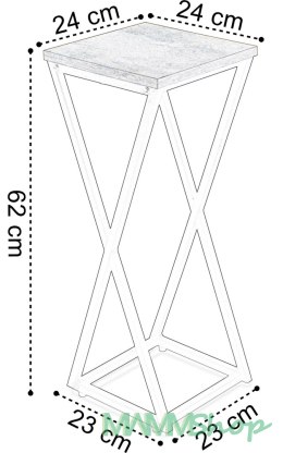 Kwietnik loftowy KONEL RUSTIC loft czarny 62 cm