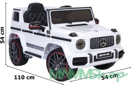 Samochód elektryczny dla dzieci MERCEDES AMG G63 biały