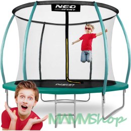 Trampolina ogrodowa 10ft/312cm z siatką, profilowanymi słupkami i drabinką