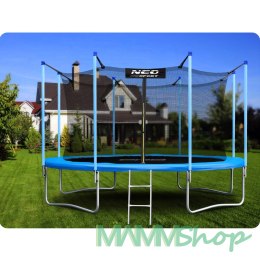 Trampolina ogrodowa 12ft/374cm z siatką wewnętrzną i drabinką