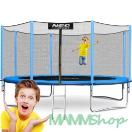 Trampolina ogrodowa 13ft/404cm z siatką zewnętrzną i drabinką