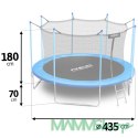 Trampolina ogrodowa 14ft/435cm z siatką wewnętrzną i drabinką Neo-Sport