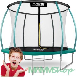 Trampolina ogrodowa 8ft/252cm z siatką, profilowanymi słupkami i drabinką Neo-Sport