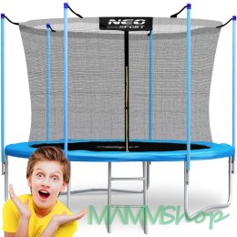 Trampolina ogrodowa 8ft/252cm z siatką wewnętrzną i drabinką Neo-Sport