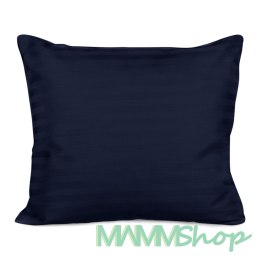 Poszewka satyna bawełna CIZGILI NAVY BLUE/70x80.