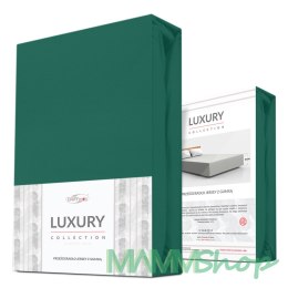 Prześcieradło jersey elastan z gumką GREEN/ZIELONY/140x200x30