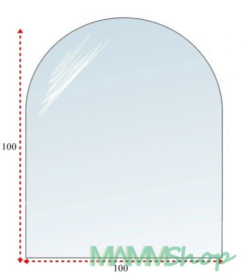 Podstawa szklana hartowana - szyba pod Piec lub Kominek 100x100 cm