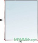 Podstawa szklana hartowana - szyba pod Piec lub Kominek 100x80 cm