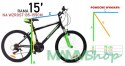 ROWER GÓRSKI MTB 24 SHIMANO AMORTYZACJA NA KOMUNIĘ DLA CHŁOPCA 135-155CM