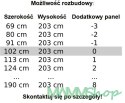 Drzwi harmonijkowe 005S BIAŁY MAT - 100 cm