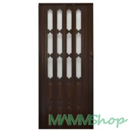 Drzwi harmonijkowe 007 ORZECH MAT - 86 cm