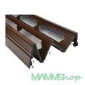 Drzwi harmonijkowe 007 ORZECH MAT - 86 cm