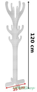 Wieszak dziecięcy na ubrania drzewko Rudolf 160cm czarny