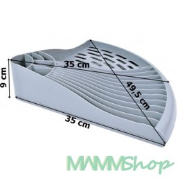 Suszarka do naczyń narożna Atakama - szara