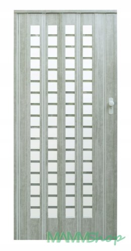 Drzwi harmonijkowe 015-B01 BETON MAT - 86 cm