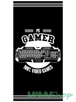 Ręcznik bawełniany 70x140 Gamer klawiatura