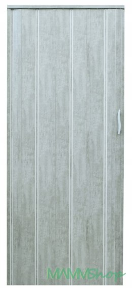 Drzwi harmonijkowe natura 008P-80-61 beton mat 80 cm