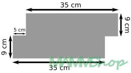 Kamień naturalny DEKOS Slim 18x35 cm 1 sztuka