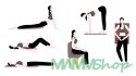 Mata do akupresury Long sport yoga zielona