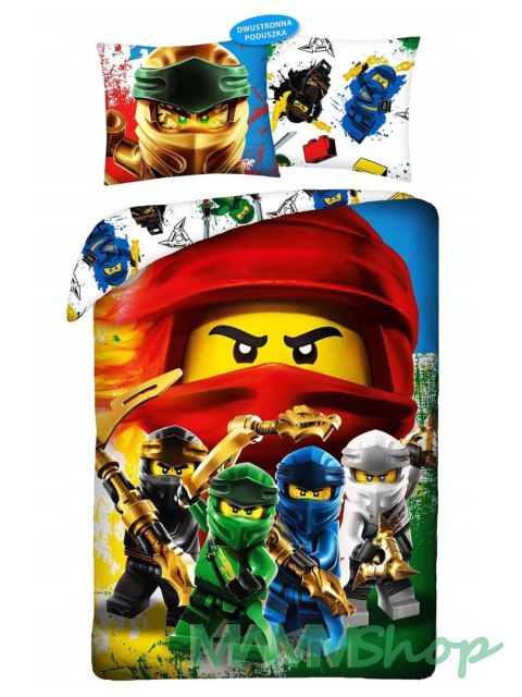 Pościel bawełna 160x200+1p70x80 Lego Ninjago