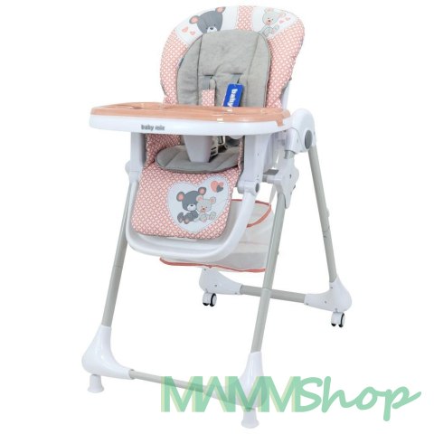 BABY MIX UR-YQ-B003S Krzesełko do karmienia Infant pink 51184