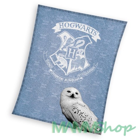 Koc polarowy 130x170 Harry Potter Hedwiga (coral)