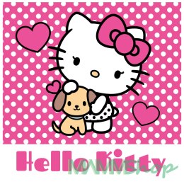 Ręcznik prasowany dziecięcy 30x30 Hello Kitty