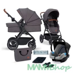 KINDERKRAFT Wózek wielofunkcyjny 3w1 B-TOUR (MINK) dark grey