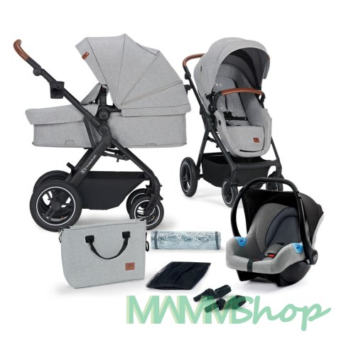 KINDERKRAFT Wózek wielofunkcyjny 3w1 B-TOUR (MINK) light grey