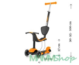 MILLY MALLY 2347 Hulajnoga SCOOTER Little Star orange