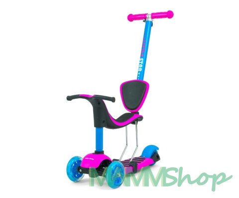 MILLY MALLY Hulajnoga SCOOTER Little Star Pink-Blue