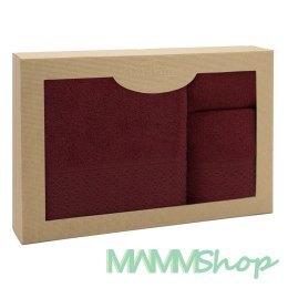 Ręcznik D Bawełna 100% Solano Bordo (P) 30x50+50x90+70x140 kpl.