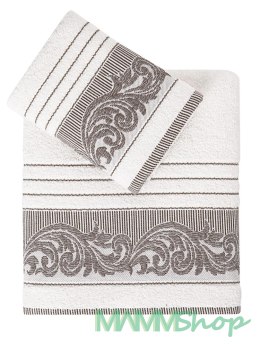 Ręcznik bawełniany frotte MERVAN/3735/cream 50x90+70x140 kpl.