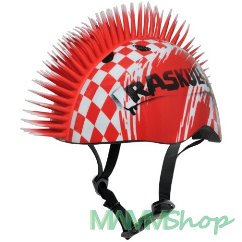 RASKULLZ RS-8054970 Kask rowerowy dla dzieci 5+ Szachownica