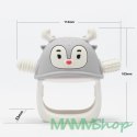 SMILY MIA Gryzak silikonowy Renifer light grey