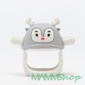 SMILY MIA Gryzak silikonowy Renifer light grey