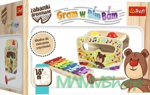 TREFL 60997 Zabawka drewniana Gram w bim bam