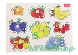 TREFL 61634 Zabawka drewniana - Puzzle medium Fruits