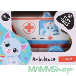 TREFL 61787 Zabawka drewniana Magnetic wehicle - Ambulance Tiny Tails