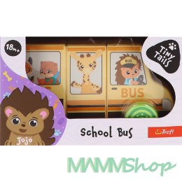 TREFL 61788 Zabawka drewniana Magnetic vehicle - School Bus Tiny Tails