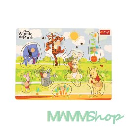 TREFL 61855 Zabawka drewniana Puzzle medium - Winnie The Pooh