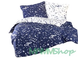 Pościel bawełniana MAJOR NAVY BLUE/200x220 COTTONLOVE EXCLUSIVE